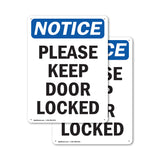 Please Keep Door Locked