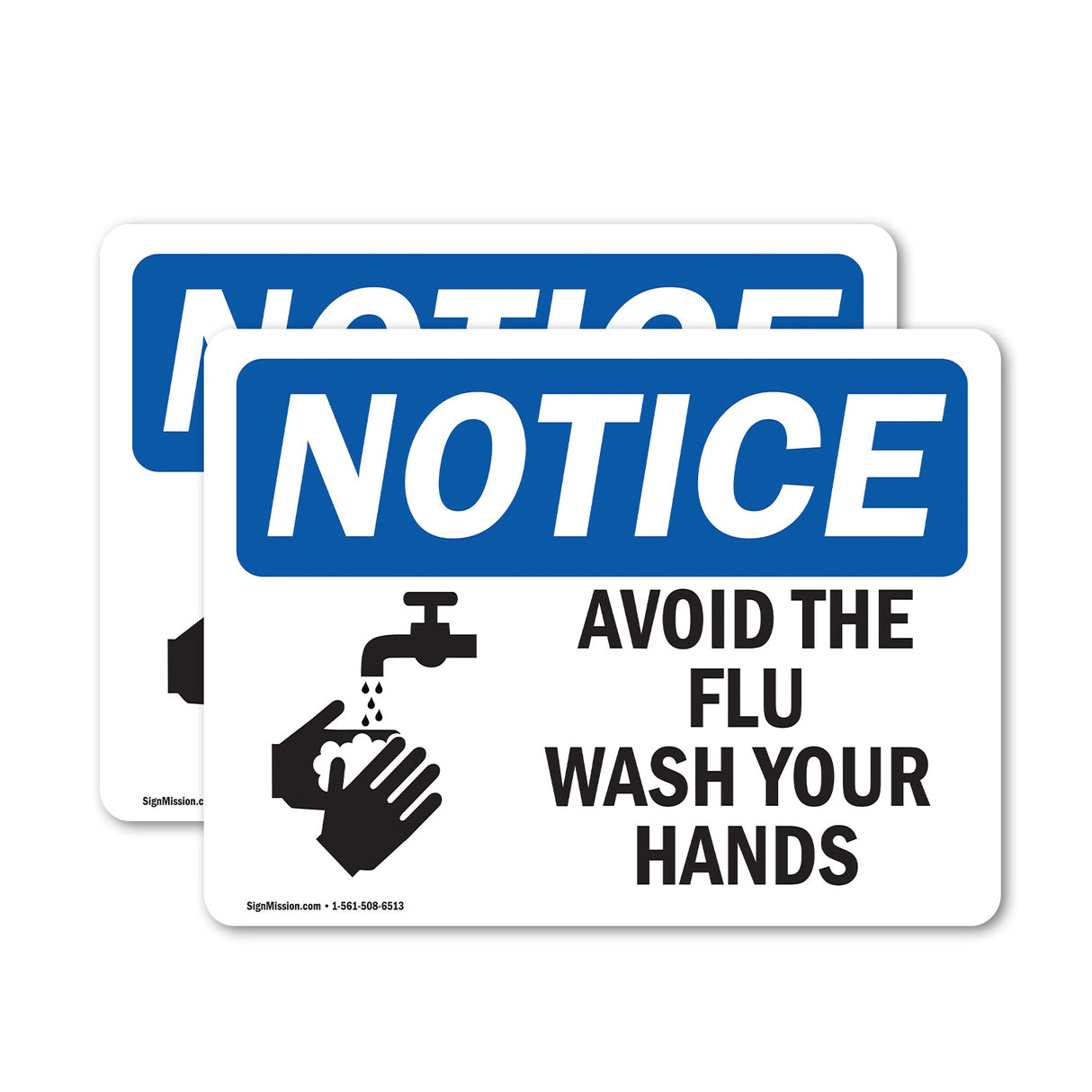 Avoid The Flu Wash Your Hands Sign
