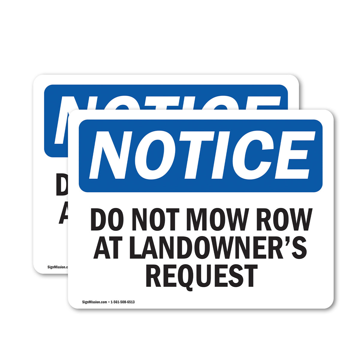 Do Not Mow Row At Landowner'S Request