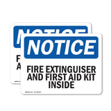 Fire Extinguisher And First Aid Kit Inside