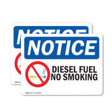 NOTICE Diesel Fuel No Smoking
