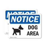 NOTICE Dog Area