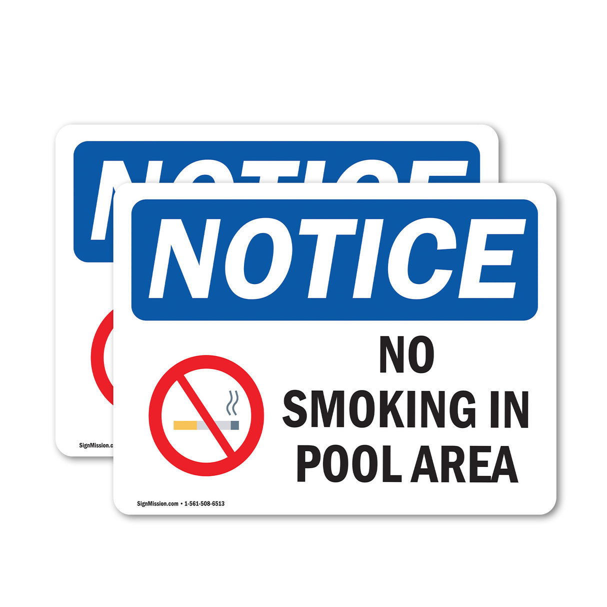 NOTICE No Smoking In Pool Area