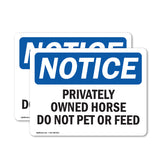 Privately Owned Horse Do Not Pet Or Feed