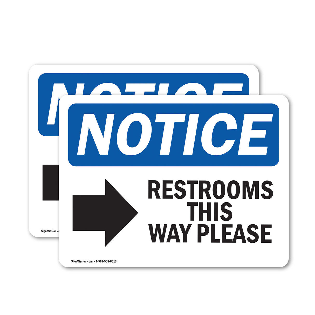 Restrooms This Way Please [Right