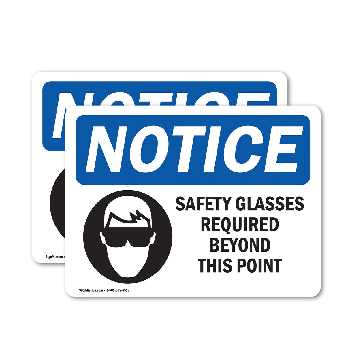 Safety Glasses Required Beyond