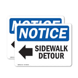 Sidewalk Detour [Left Arrow]