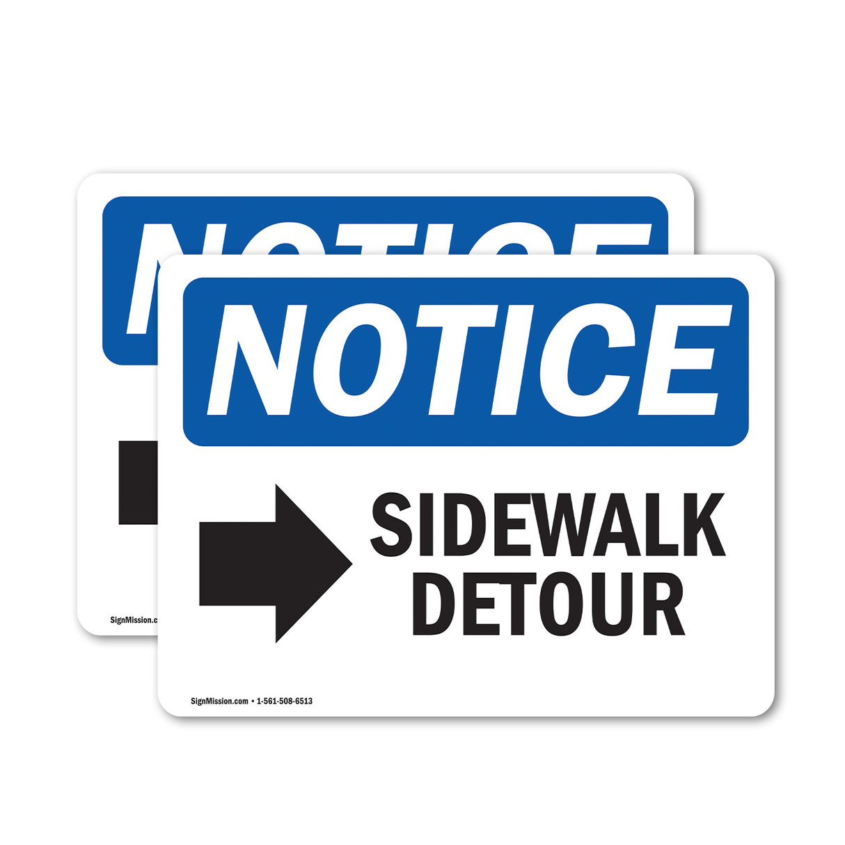 Sidewalk Detour [Right Arrow]