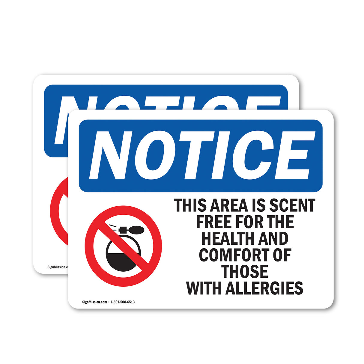 This Area Is Scent Free For