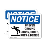 Uneven Ground Rocks, Holes,