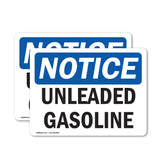Unleaded Gasoline Sign