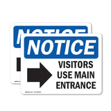 Visitors Use Main Entrance [Right
