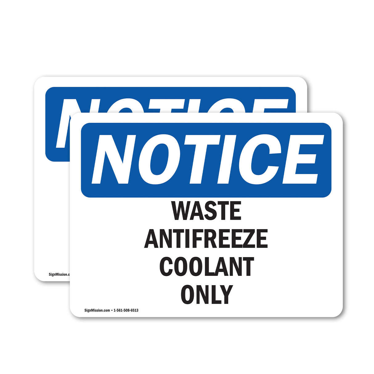 Waste Antifreeze Coolant Only