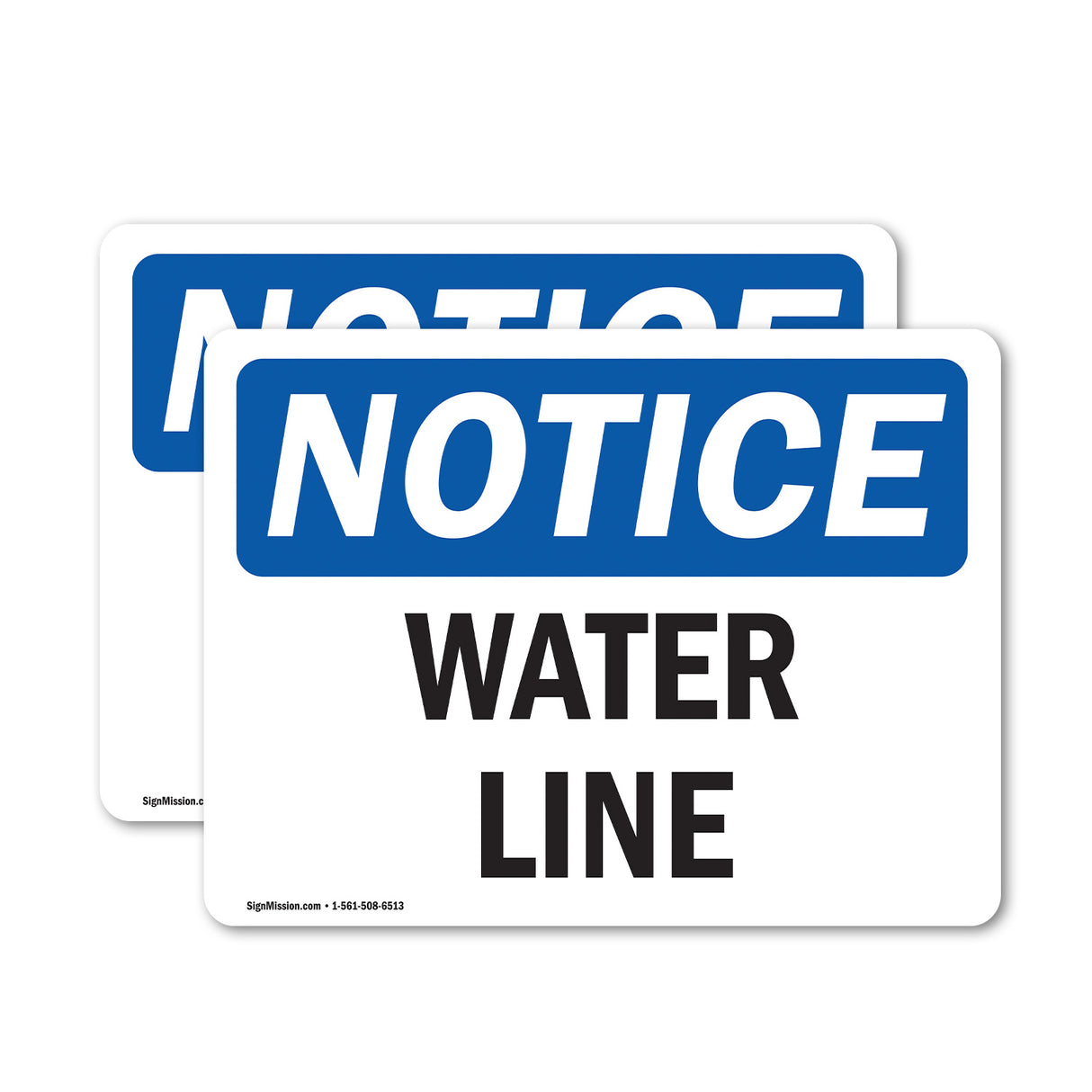 Water Line Sign