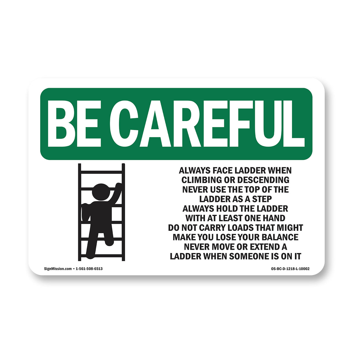 Always Face Ladder Safety Bilingual