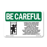 Always Face Ladder Safety Bilingual