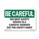 Safety Device Careful Worker