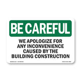 We Apologize For Building Construction