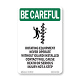 Rotating Equipment Never Operate With Symbol