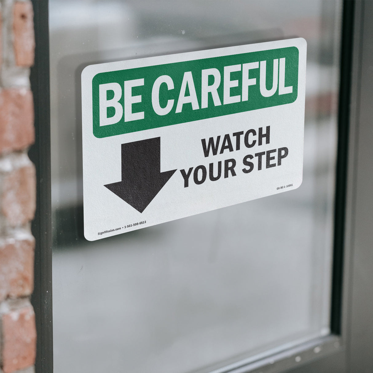 Watch Your Step [Down Arrow] With Symbol
