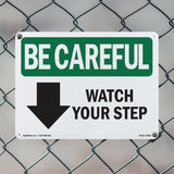 Watch Your Step [Down Arrow] With Symbol