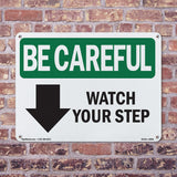 Watch Your Step [Down Arrow] With Symbol
