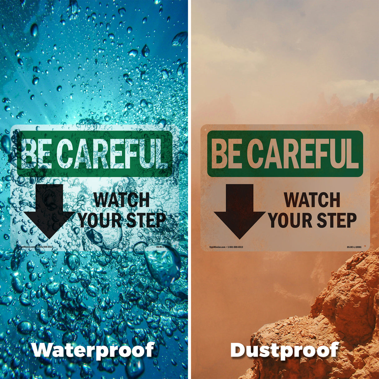 Watch Your Step [Down Arrow] With Symbol