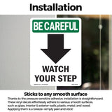 Watch Your Step [Down Arrow] With Symbol