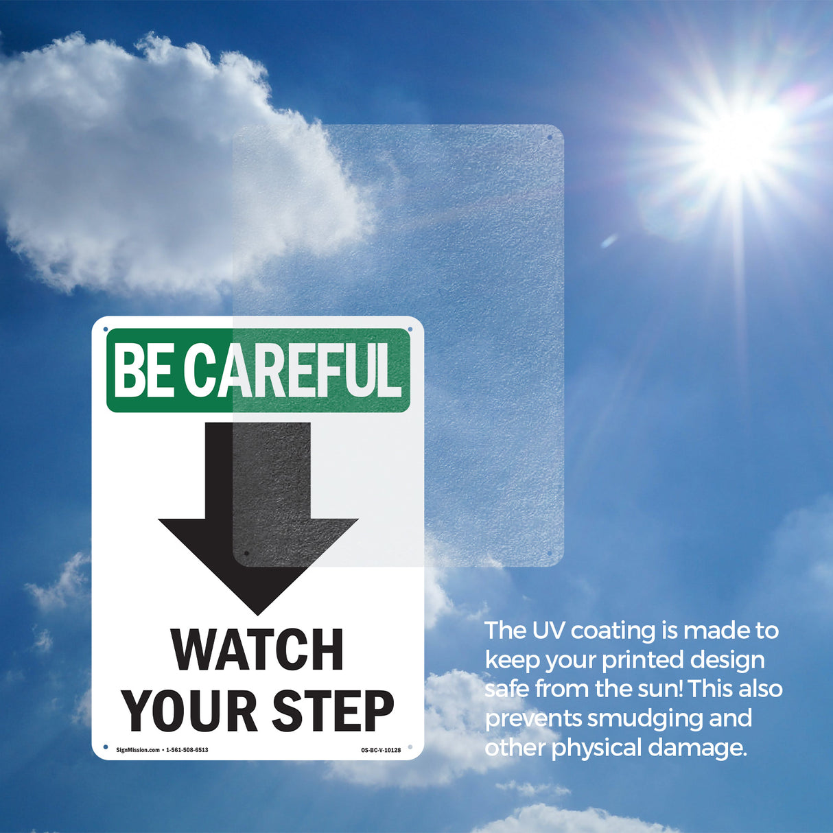 Watch Your Step [Down Arrow] With Symbol