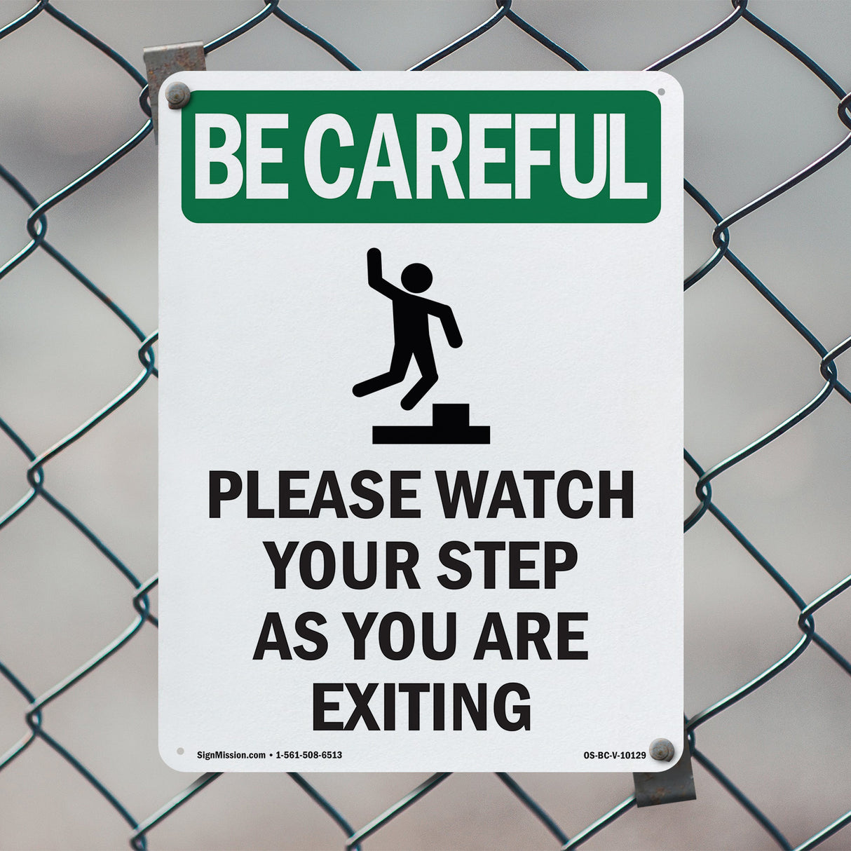 Please Watch Your Step As You Are Exiting With Symbol