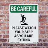 Please Watch Your Step As You Are Exiting With Symbol