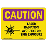 Laser Radiation Avoid Eye Or With Symbol