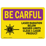 Laser Radiation Below Hazard With Symbol