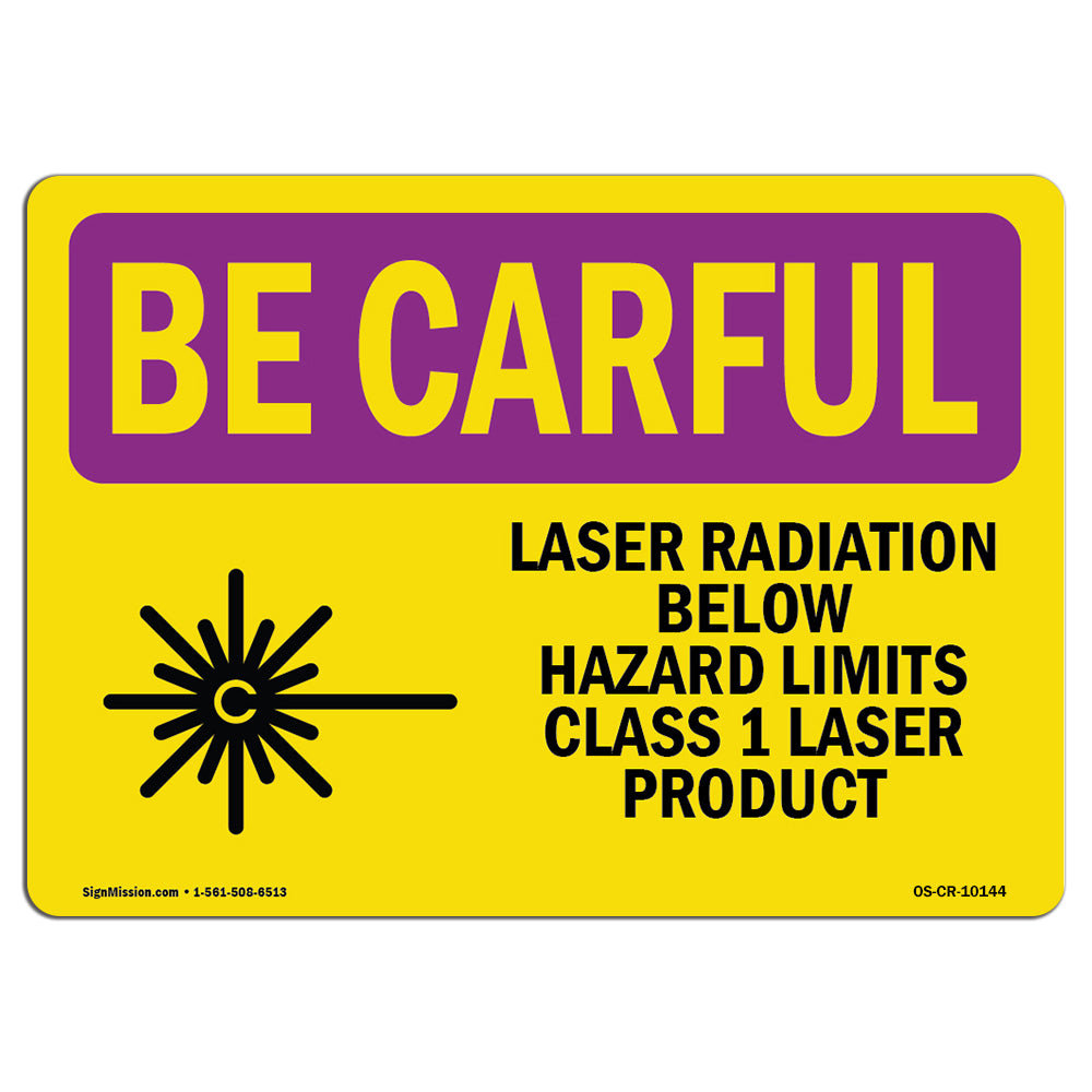 Laser Radiation Below Hazard With Symbol