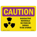 Radioactive Materials No Food With Symbol