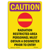 Radiation Restricted Area Personnel With Symbol