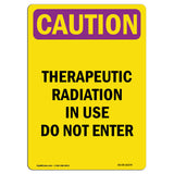 Therapeutic Radiation In Use Do Not Enter