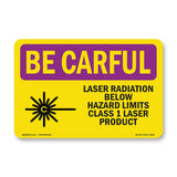 Laser Radiation Below Hazard With Symbol