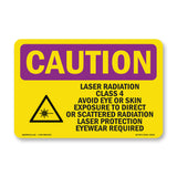 Laser Radiation Class 4 Avoid With Symbol