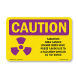 RADIATION Area Danger With Symbol