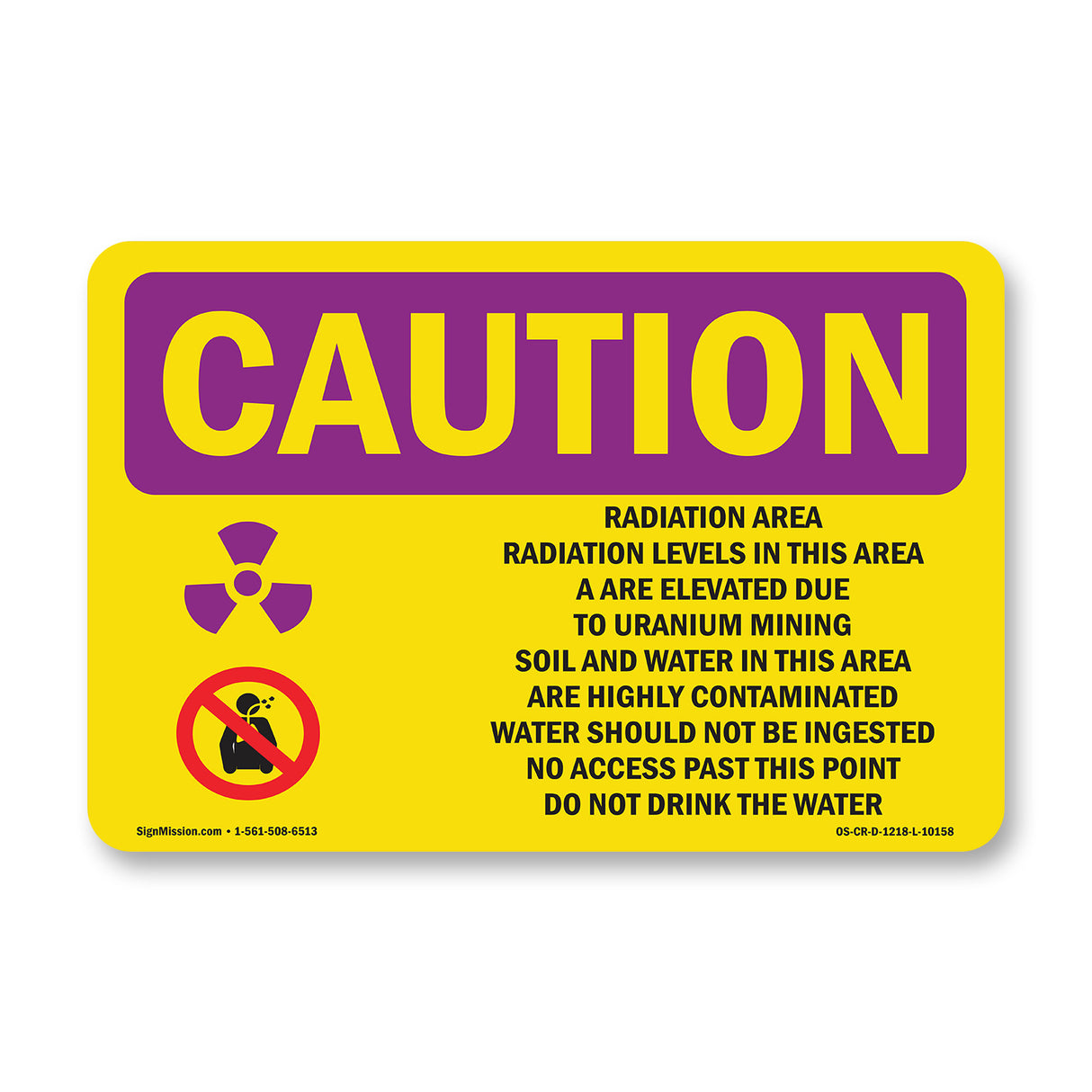 Radiation Area Radiation Levels With Symbol