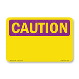 Caution Blank Write-On