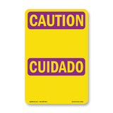 Caution Blank Write-On