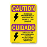 Microwave Radiation Blue Light