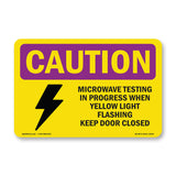 Microwave Testing Yellow Light