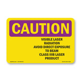 Visible Laser Radiation Avoid With Symbol