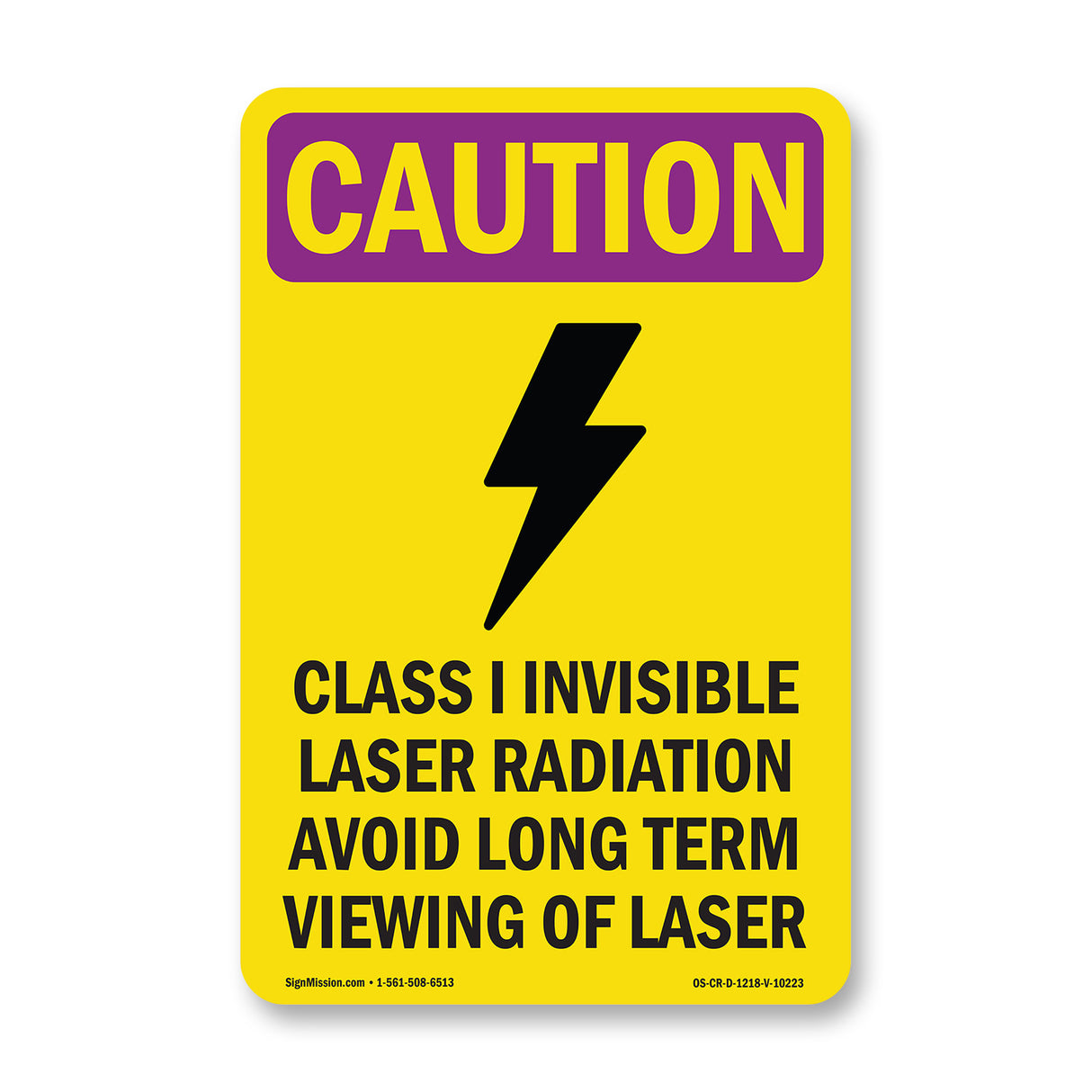 Class I Invisible Laser Radiation With Symbol