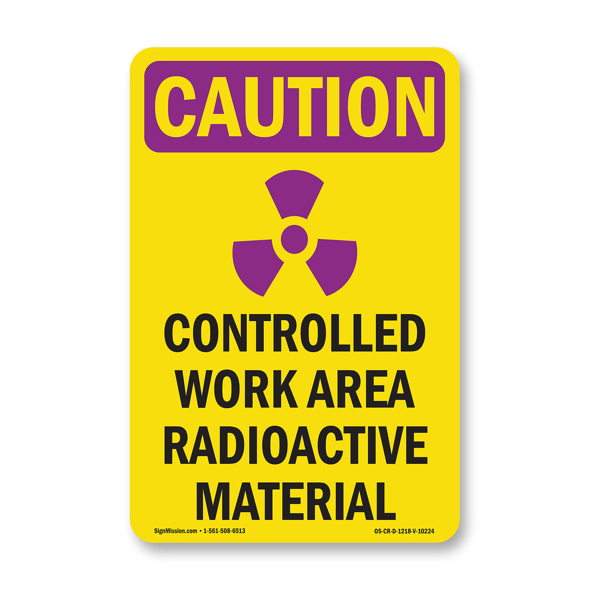Controlled Work Area Radioactive