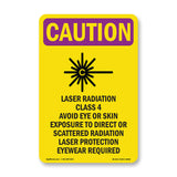 Laser Radiation Class 4 Avoid With Symbol