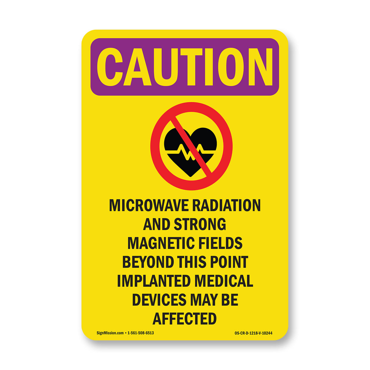 Microwave Radiation And Strong With Symbol